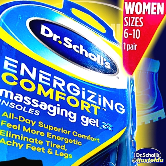 Dr. Scholl's Energizing Comfort Massaging Gel Advanced Insoles | Women Size 6-10 - Picture 12 of 12